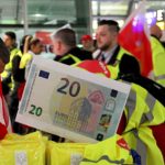 Streik der Beschäftigten in der Luftsicherheit am 15.01.2019 am Flughafen Frankfurt