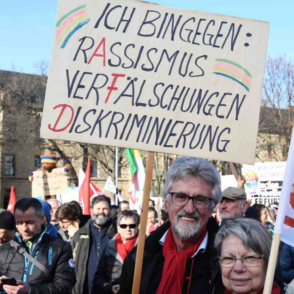 #Nichtmituns - 18.000 demonstrieren am 15. Februar 2020 in Erfurt gegen Pakt mit rechts