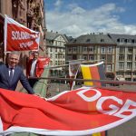 1. Mai 2020 Frankfurt am Main - DGB-Aktion auf dem Römer