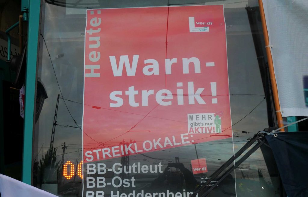 Heute Warnstreik