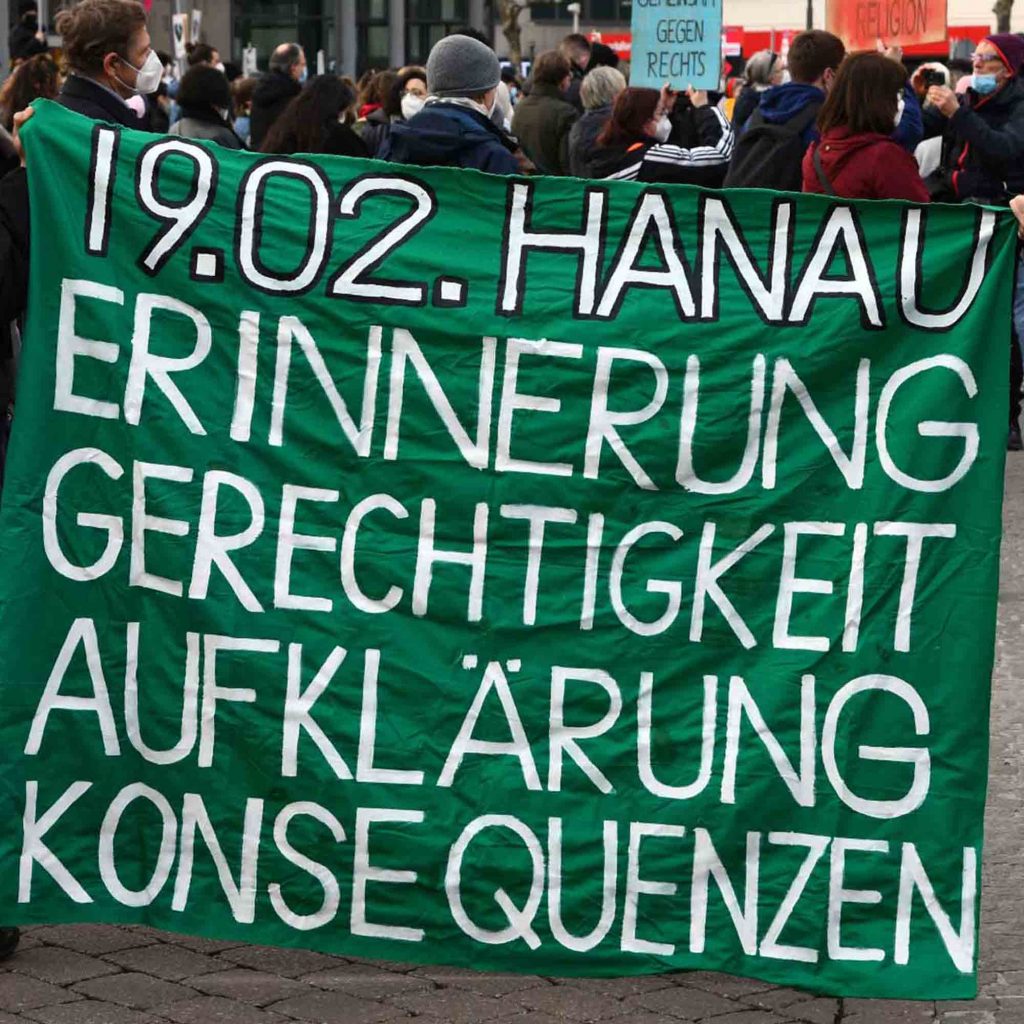 Hanau 19. Februar 2021 - es gibt kein Vergessen