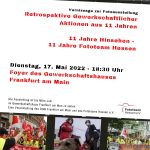 Ausstellung "11 Jahre Hinsehen 11 Jahre Fototeam Hessen" - Vernissage am 17. Mai um 18:30 Uhr