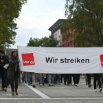Demozug durch die Stadt