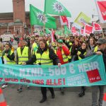 10,5 %, mindestens 500 Euro mehr lautet die Forderung