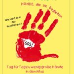 Titelblatt der Broschüre „Viele kleine Hände brauchen zum Groß werden viele große Hände, die sie begleiten“