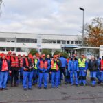 Warnstreik bei der Linde AMT Schlüchtern für einen Tarifvertrag