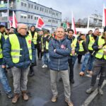 Warnstreik der Luftsicherheitskräfte am 1. Februar 2024 am Flughafen Frankfurt