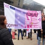Warnstreik der Beschäftigten der TU Darmstadt und anderer Landesbehörden in Darmstadt