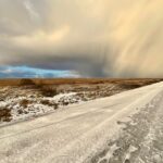 Schnee kündigt sich an. St Peter Ording