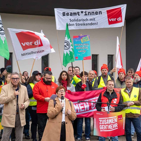 Auftakt Tarifverhandlung Land Hessen
