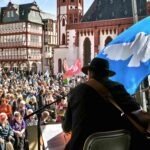 Kundgebung auf dem Römerberg