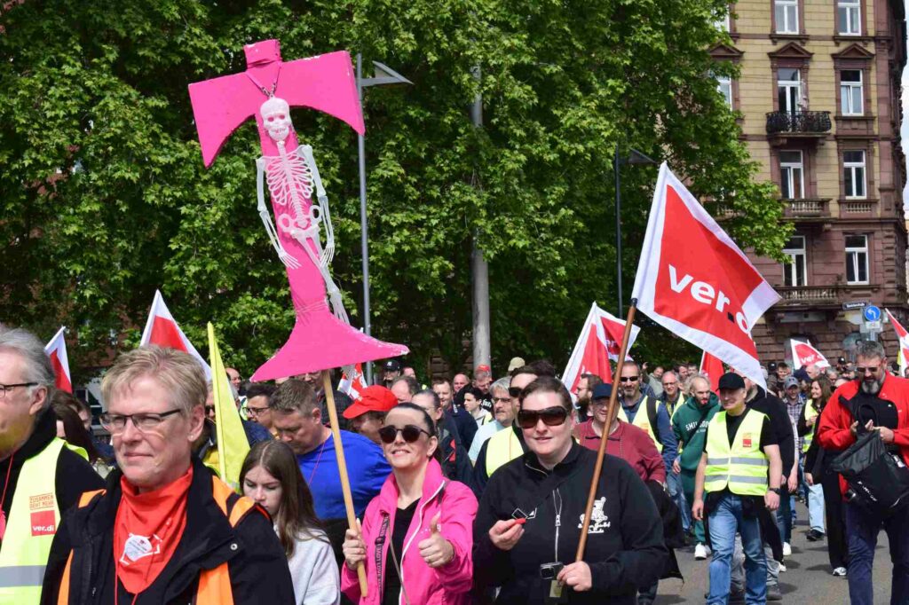 Demozug durch die Innenstadt