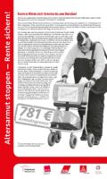 RollUp 0 der Ausstellung ALTERSARMUT STOPPEN - RENTE SICHERN