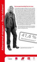 RollUp Nr 1 RollUp 1 der Ausstellung ALTERSARMUT STOPPEN - RENTE SICHERN