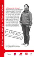 RollUp Nr 10 RollUp 10 der Ausstellung ALTERSARMUT STOPPEN - RENTE SICHERN