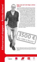 RollUp Nr 11 RollUp 11 der Ausstellung ALTERSARMUT STOPPEN - RENTE SICHERN