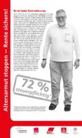 RollUp Nr 12 RollUp 12 der Ausstellung ALTERSARMUT STOPPEN - RENTE SICHERN
