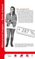 RollUp Nr 13 RollUp 13 der Ausstellung ALTERSARMUT STOPPEN - RENTE SICHERN