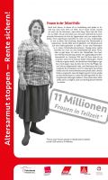 RollUp Nr 2 RollUp 2 der Ausstellung ALTERSARMUT STOPPEN - RENTE SICHERN