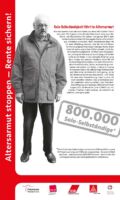 RollUp 3 der Ausstellung ALTERSARMUT STOPPEN - RENTE SICHERN