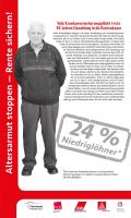 RollUp Nr 4 RollUp 4 der Ausstellung ALTERSARMUT STOPPEN - RENTE SICHERN