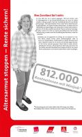 RollUp Nr 5 RollUp 5 der Ausstellung ALTERSARMUT STOPPEN - RENTE SICHERN