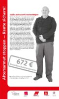RollUp Nr 7 RollUp 7 der Ausstellung ALTERSARMUT STOPPEN - RENTE SICHERN