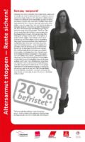 RollUp Nr 8 RollUp 8 der Ausstellung ALTERSARMUT STOPPEN - RENTE SICHERN