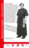 RollUp 9 der Ausstellung ALTERSARMUT STOPPEN - RENTE SICHERN