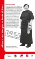 RollUp Nr 9 RollUp 9 der Ausstellung ALTERSARMUT STOPPEN - RENTE SICHERN