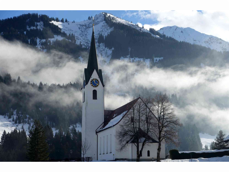 Kirche in Mittelberg, Kleinwalsertal Kirche im Kleinwalsertal