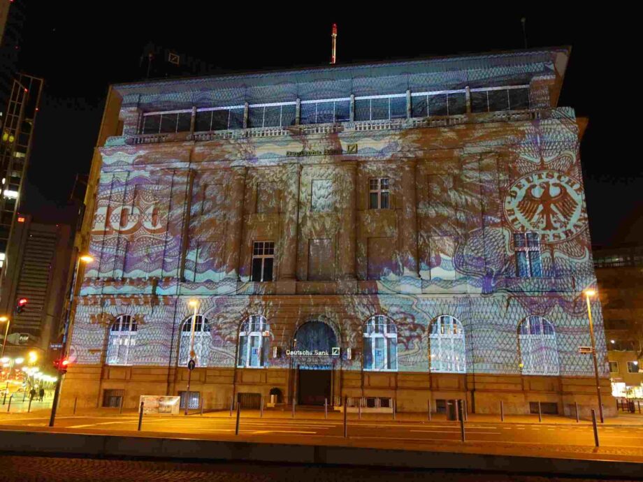Deutsche Bank am Goetheplatz zur Luminale Frankfurt Luminale Frankfurt