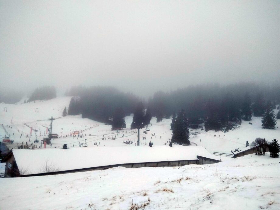 Skifahrn in den Schweizer Bergen