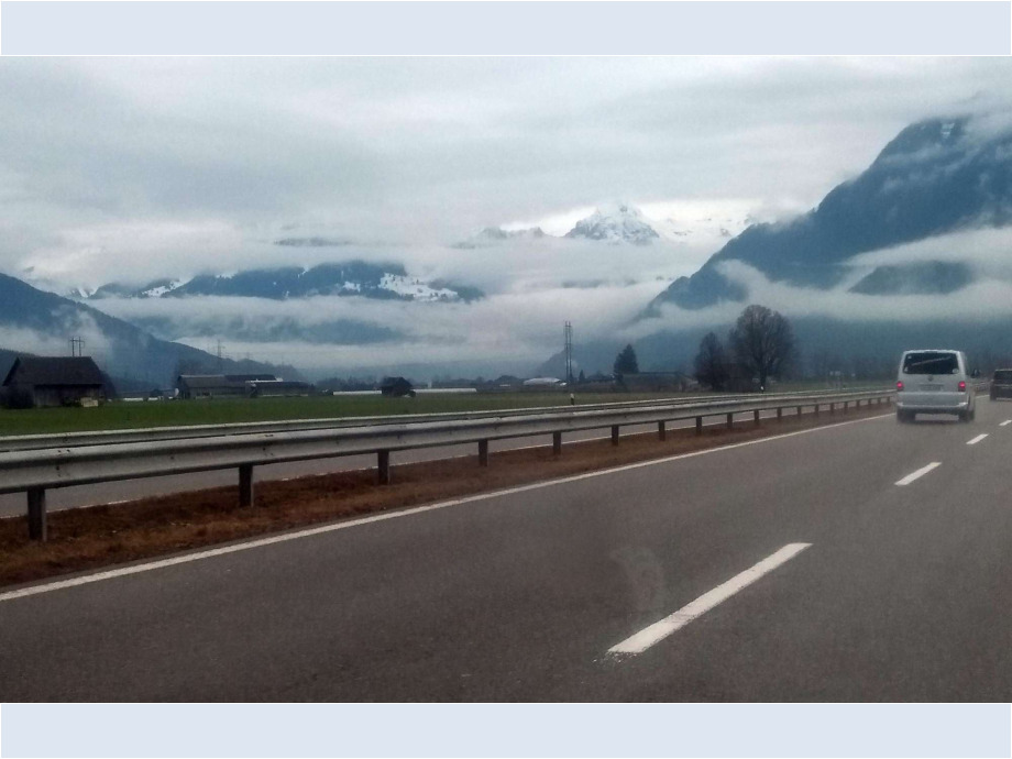 Auf dem Weg in den Skiurlaub