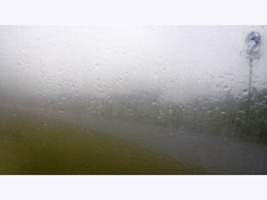 Regen - Blick durchs Autofenster