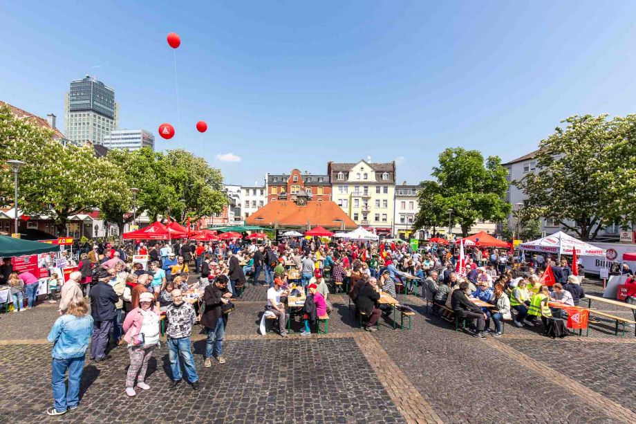1. Mai 2019 in Offenbach am Main Maikundgebung 2019 in Offenbach am Main