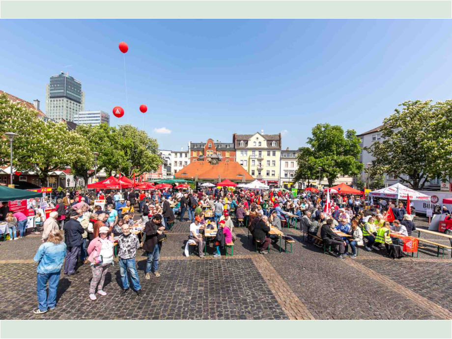 1. Mai 2019 in Offenbach am Main Maikundgebung 2019 in Offenbach am Main