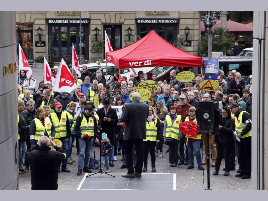 Streikkundgebung der Bankbeschäftigten am 17. Mai 2019 in Franfurt