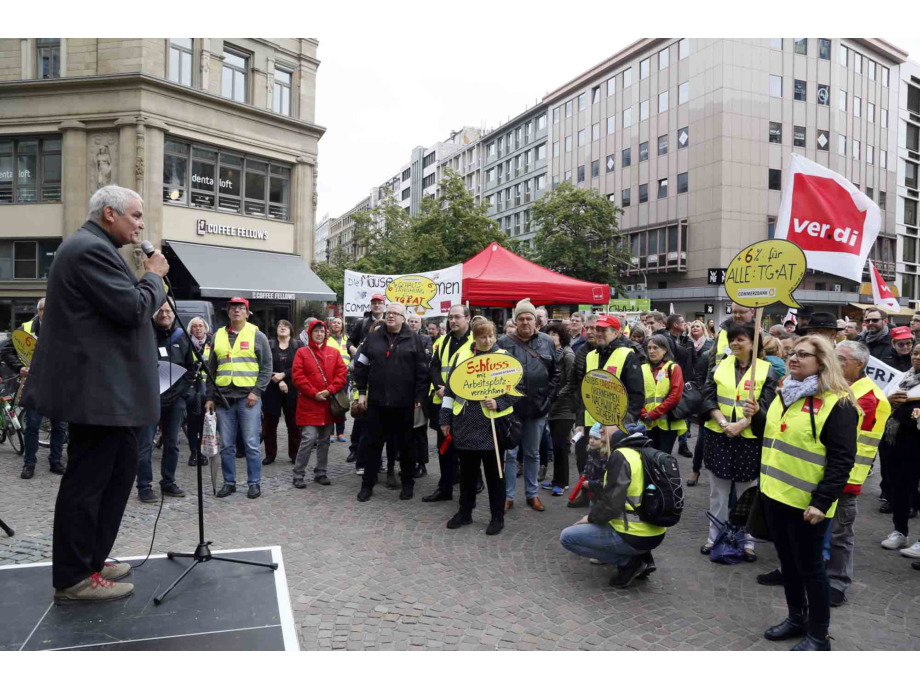 Streikkundgebung der Bankbeschäftigten am 17. Mai 2019 in Franfurt