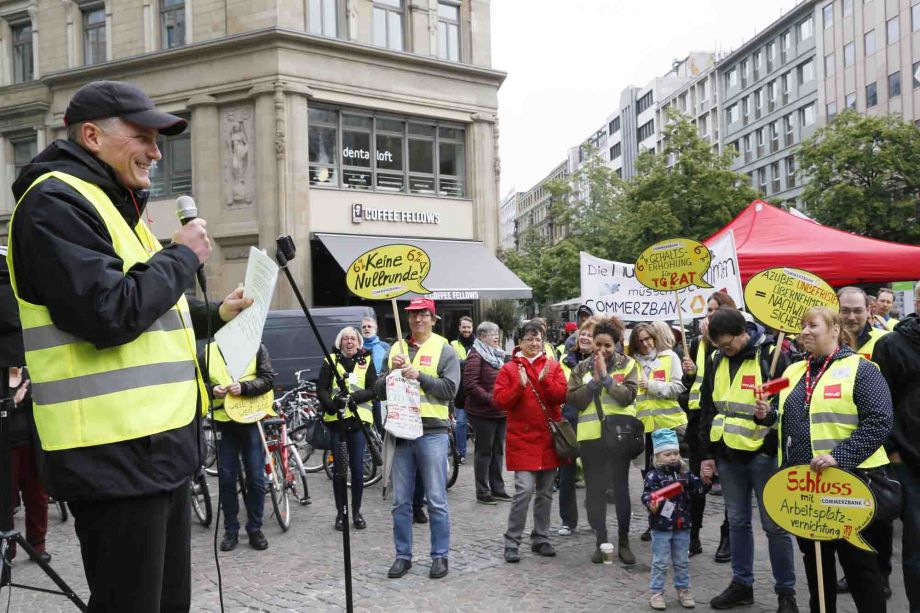 Streikkundgebung der Bankbeschäftigten am 17. Mai 2019 in Franfurt