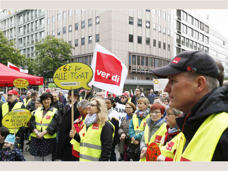 Streikkundgebung der Bankbeschäftigten am 17. Mai 2019 in Franfurt