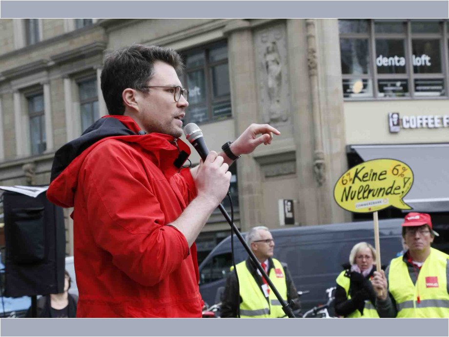Streikkundgebung der Bankbeschäftigten am 17. Mai 2019 in Franfurt