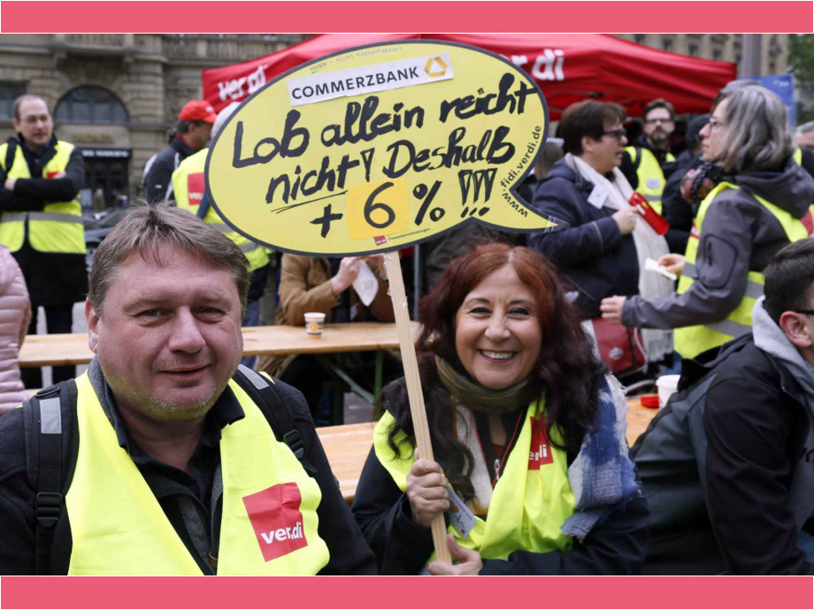 Streikkundgebung der Bankbeschäftigten am 17. Mai 2019 in Franfurt