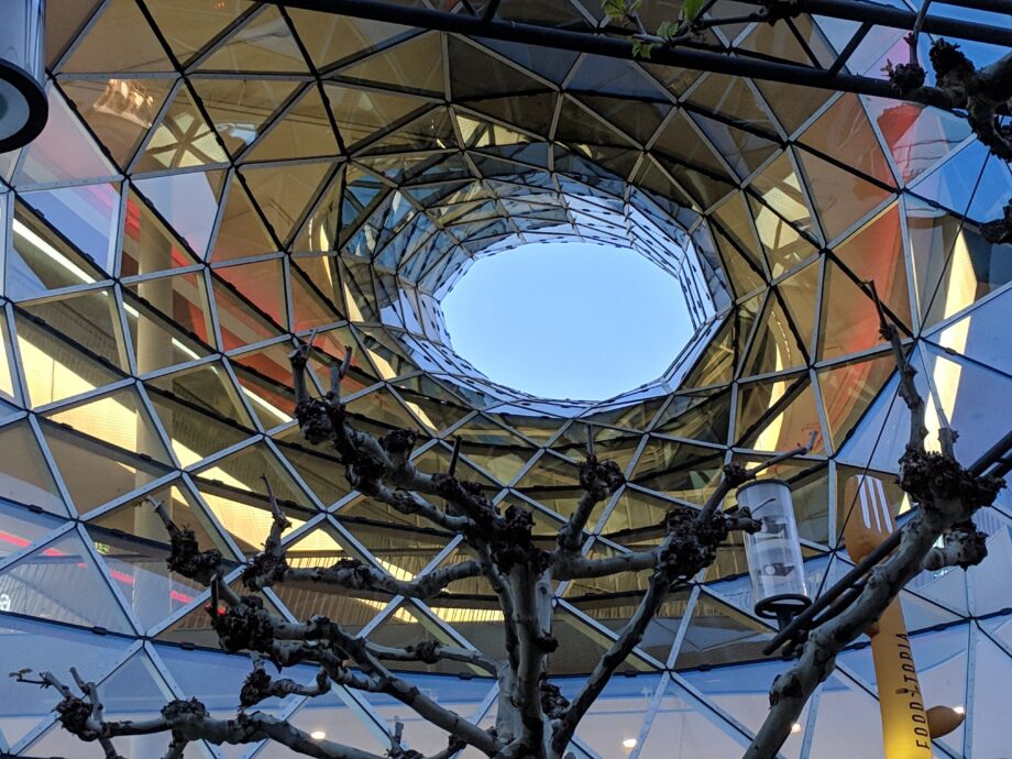 Blau am Einkaufshimmel, My Zeil, Frankfurt