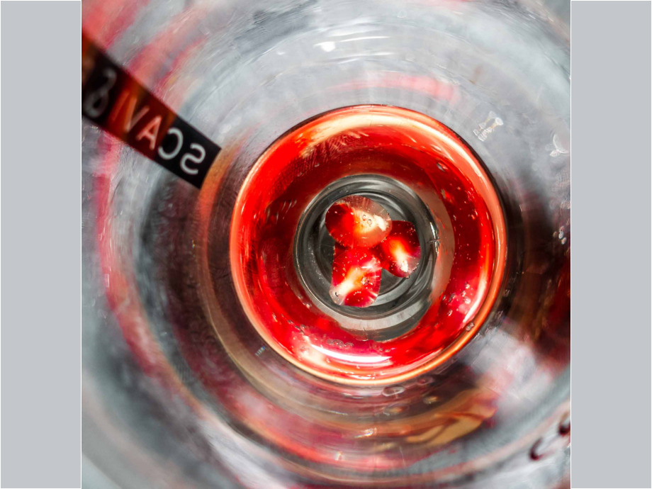 Granatapfel trifft Sekt