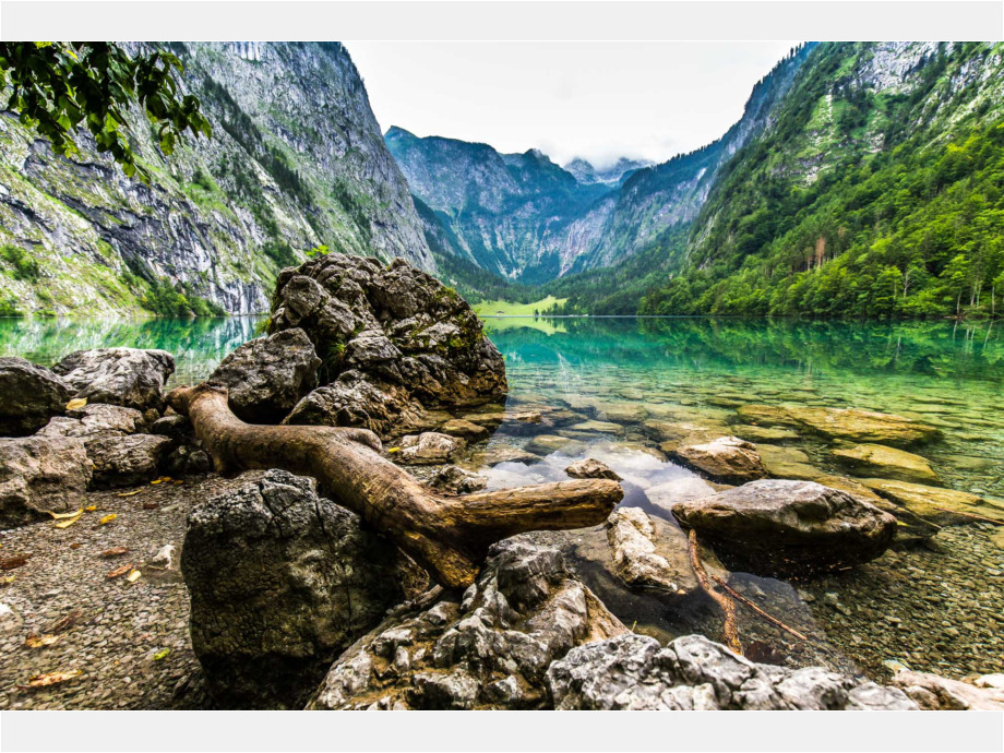 Obersee im Nationalpark Berchtesgaden Obersee im Nationalpark Berchtesgaden