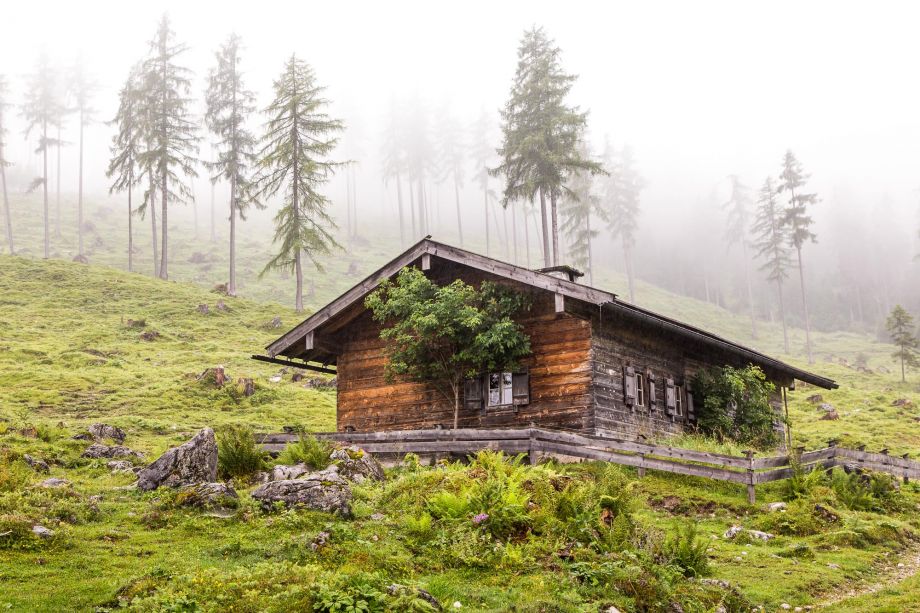 Berghütte im Nationalpark Berchtesgaden Berghütte im Nationalpark Berchtesgaden