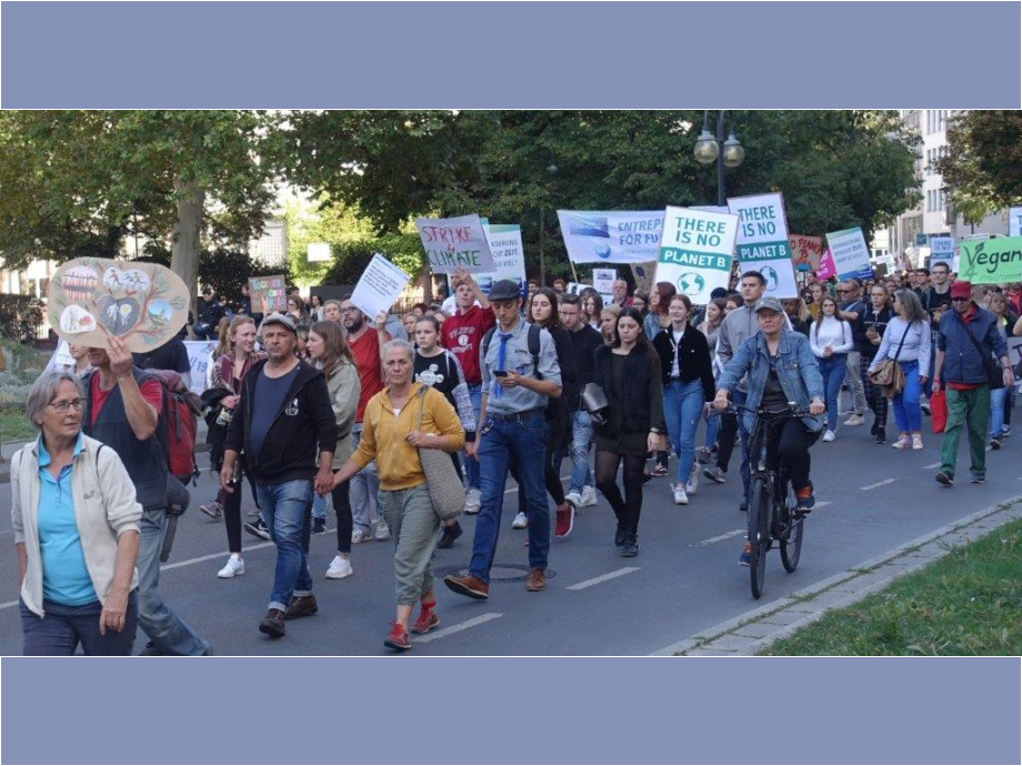 Demozug durch die Innenstadt