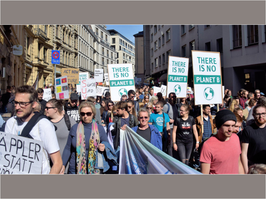Demozug durch die Innenstadt