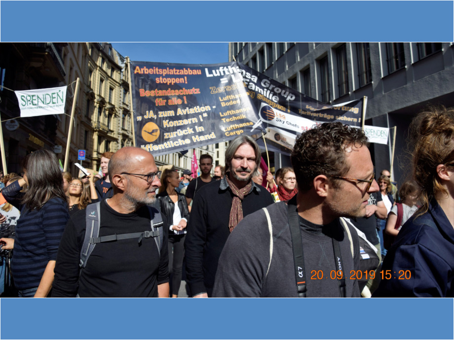 Demozug durch die Innenstadt